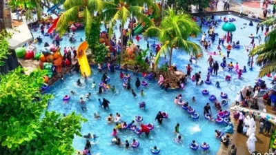 Libur Tahun Baru, Tiket Masuk Wonderland Adventure Waterpark Karawang Cuma Rp65 Ribu