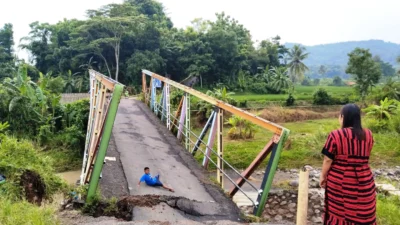 Pemda Subang Upayakan Segera Perbaiki Jembatan Cilamatan, Diusulkan Masuk Belanja Tak Terduga