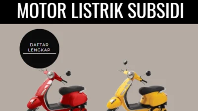 Daftar Lengkap Motor Listrik Subsidi Awal 2024