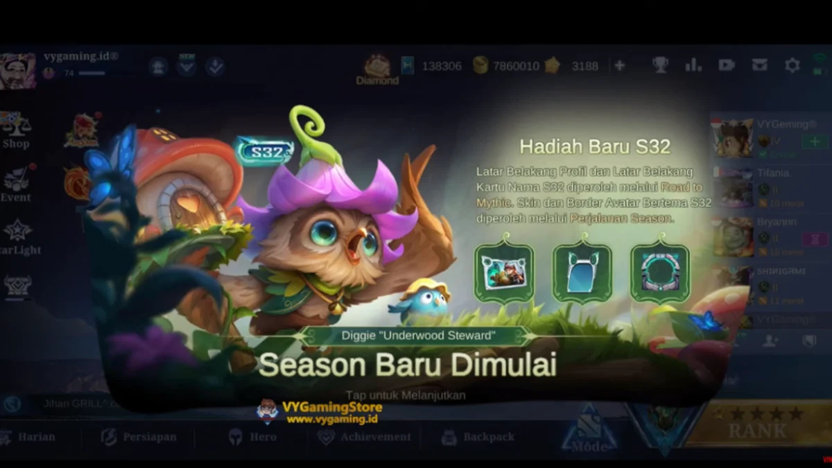 Analisis dan Review Patch Note 1-8-62 Mobile legends Terbaru 2024 (Sumber Foto Chanel YouTube @VYGaming)