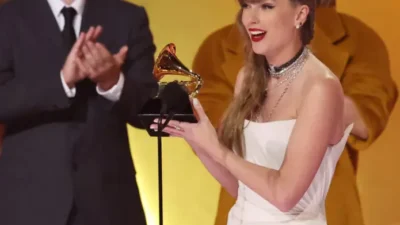 Taylor Swift di Grammy Awards 2024, Memecah Sejerah dengan Penghargaan Album Terbaik (Image From: The New York Times)