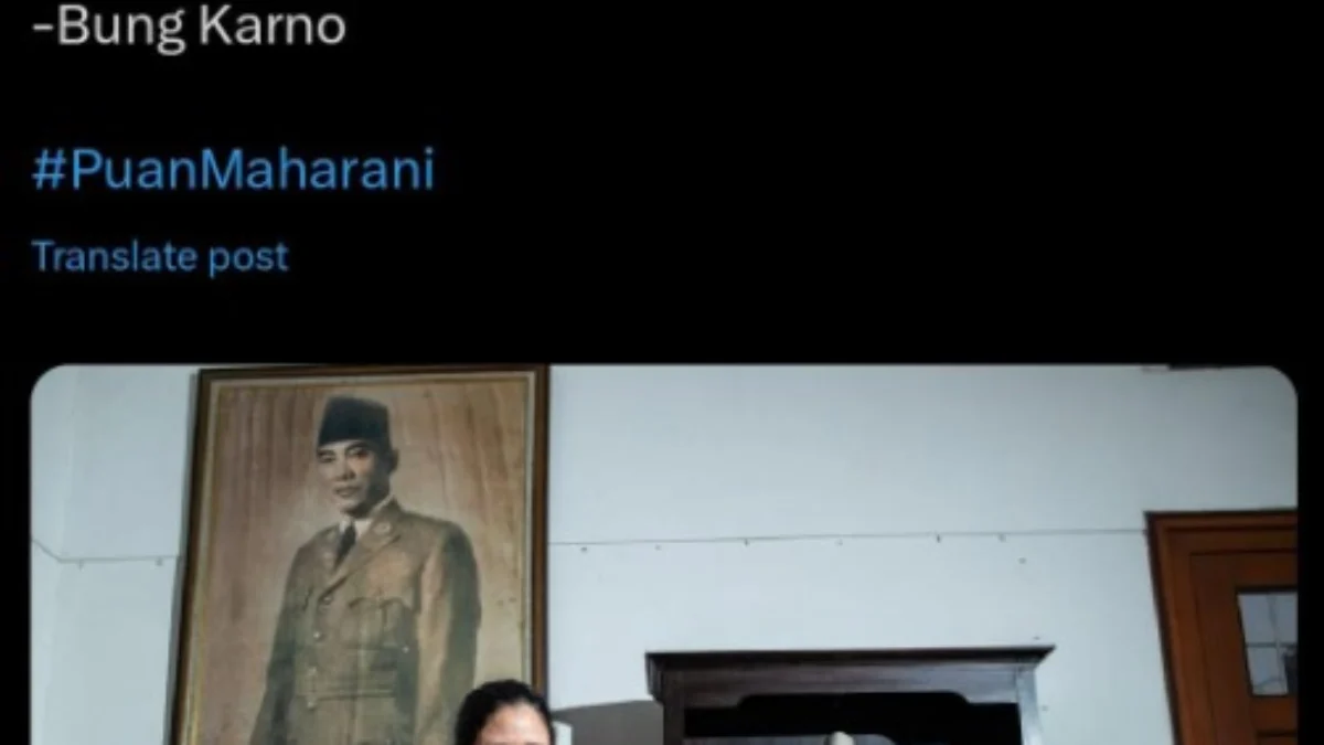Puan Maharani Mengunggah Kutipan Soekarno di Akun X-nya. (Sumber Gambar: Tangkapan Layar Akun X @puanmaharani_ri)