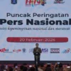 Presiden Joko Widodo (Jokowi) Hadiri Puncak Peringatan Hari Pers Nasional Tahun 2024
