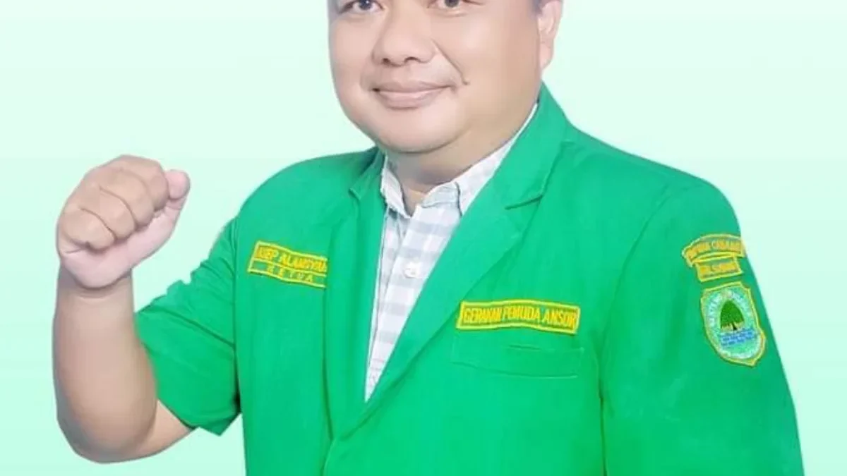 CINDY DESITA PUTRI/PASUNDAN EKSPRES. Ketua Gerakan Pemuda Ansor Kabupaten Subang, Asep Alamsyah Heridinata